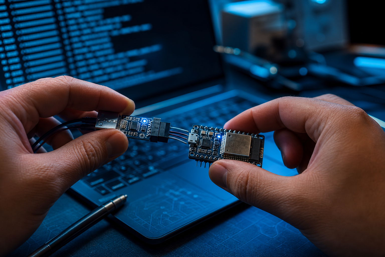 USB-TTLで開発板の起動ログを読む